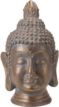Relaxwonen - Boeddha - Hoofd - Tuinbeeld - Bronskleurig - Beeld - Design