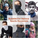 Geschikt voor diverse sporten: heren en dames dragen de bandana als nekwarmer of muts.