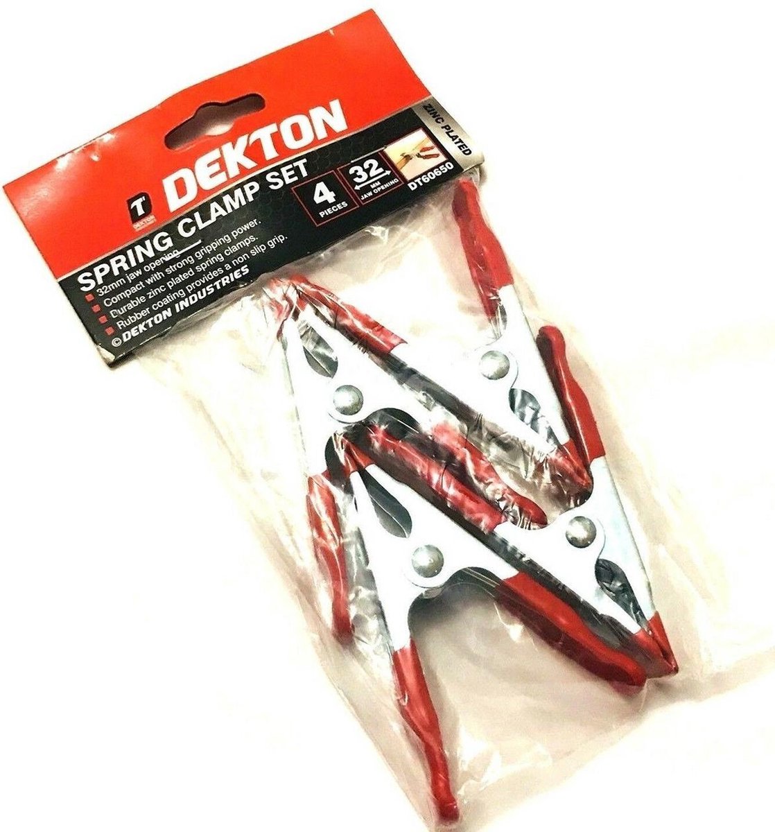 Dekton Zeilklemmen Marktklemmen 10 cm Set van 4