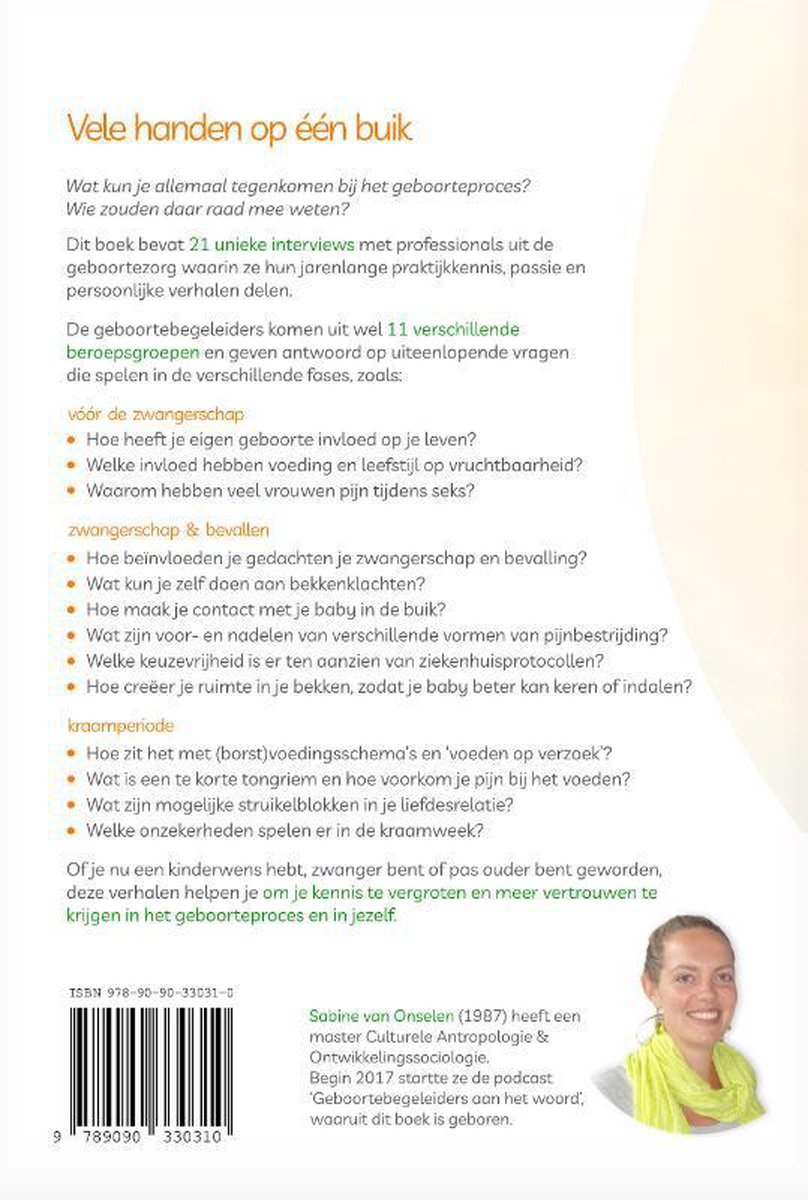 Bol Com Geboortebegeleiders Aan Het Woord Sabine Van Onselen 9789090330310 Boeken