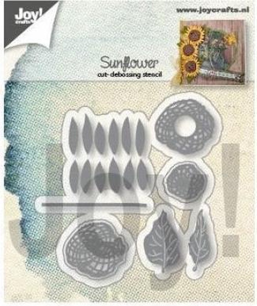 Joy!Crafts Stencil - Stans-debosmal - Zonnebloem