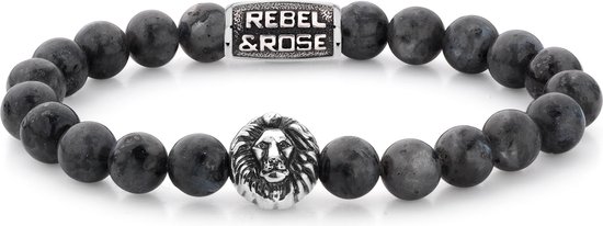 Rebel&Rose armband - Grey Seduction - silver colored