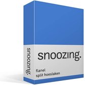 Snoozing - Flanel - Split-hoeslaken - Tweepersoons - 140x200 cm - Meermin
