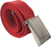 SK Rood Broekriem - Canvas -  Koppelriem Stof