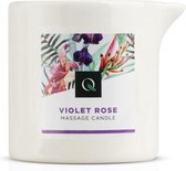 Exotiq Massagekaars Violet Rose – Massagekaars voor een Ontspannende Massage met Rozengeur – Zachte en Warme Massageolie – 60 gram