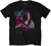 Pink Floyd Heren Tshirt -L- The Wall Scream & Hammers Zwart