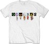 Genesis - Characters Logo Heren T-shirt - XL - Wit