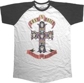 Guns n Roses Heren Tshirt -2XL- Appetite For Destruction Wit/Zwart