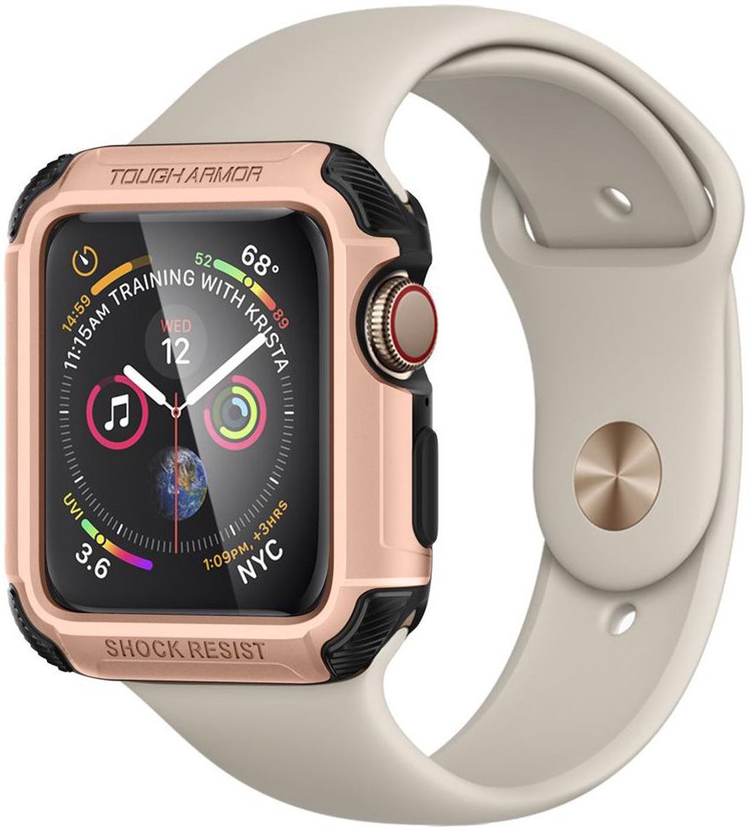 Spigen Tough Armor Case voor de Apple Watch 44 mm - Rosé Goud