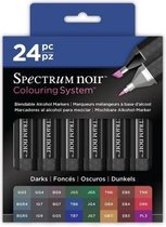 Spectrum noir Stiften Set - Donker kleuren (24 st)