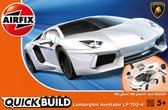 Airfix J6019 QUICKBUILD Lamborghini Aventador white Plastic Modelbouwpakket