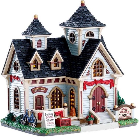 Lemax - Elm Valley Church, B/o Led uit de 2017 Collectie