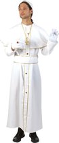 Wit Paus kostuum met solideo 52-54 (l/xl)