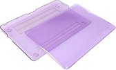 Xssive Macbook Hoes Case voor MacBook Air 11 inch A1370 A1465 - Laptop Cover - Clear Hard Case - Paars