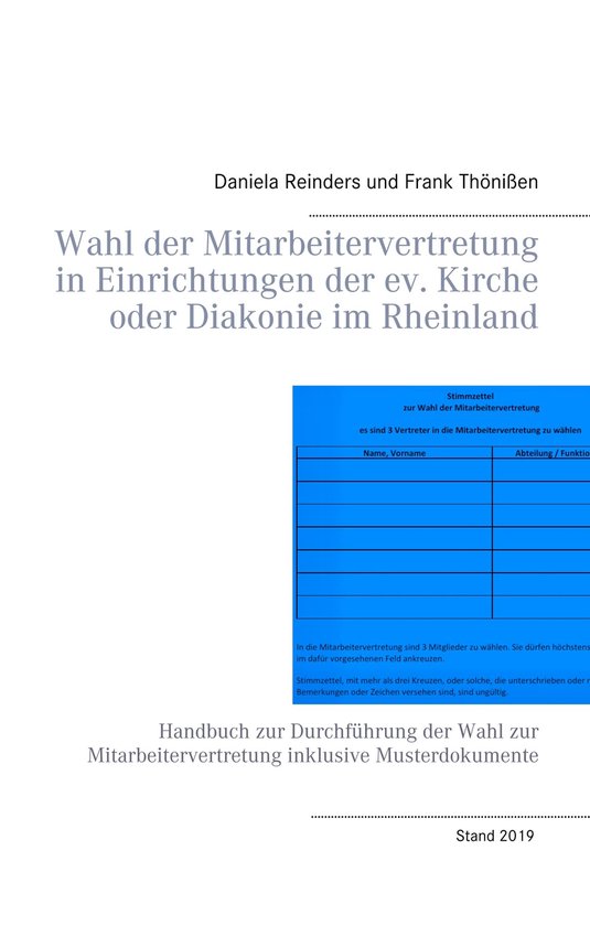 Wahl der Mitarbeitervertretung in Einrichtungen der ev. Kirc ... - cover