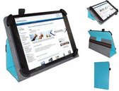 Fold up hoesje voor Easypix Easypad 710 , Kleur Blauw , merk i12Cover