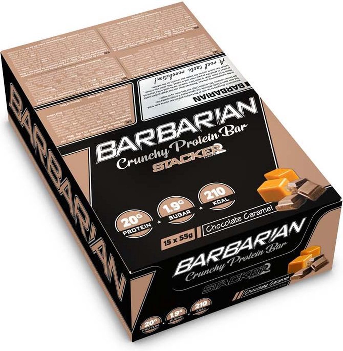 Barbarian 30% Protein Bar, Chocolate Toffee - 12 x 45g main image 1