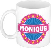 Monique naam koffie mok / beker 300 ml  - namen mokken