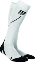 CEP progressive+ run socks 2.0 men, compressiekousen wit/zwart, V - kuit omtrek 45-50cm