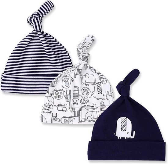 Babymuts set – olifant | 3 stuks | Kidzstore.eu