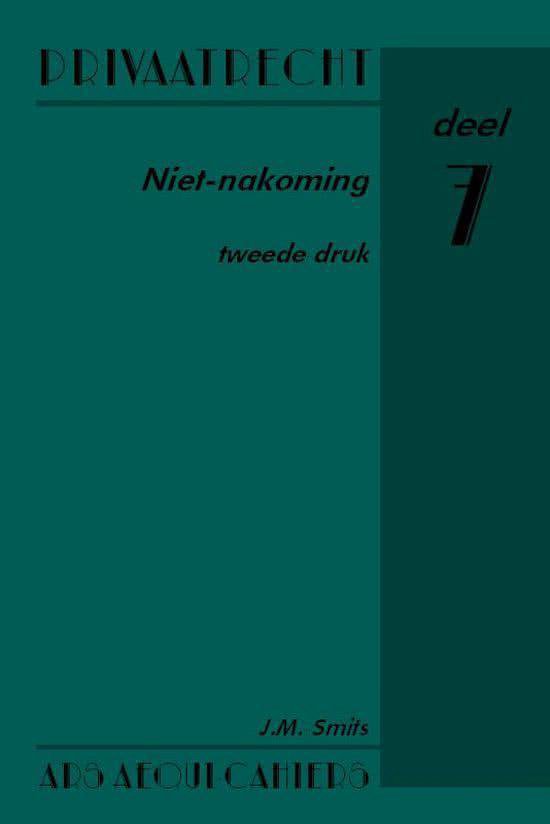 Cover van het boek 'Niet-nakoming / druk 2' van J.M. Smits