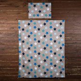 Briljant Baby Dekbedovertrek voor ledikant - 100 x 135 cm - dessin Bjorn - Multi Taupe - sloop 40 x 60 cm
