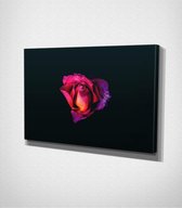 Multicolored Flower Canvas - 100 x 70 cm - Bloemen - Schilderij - Canvas - Slaapkamer - Wanddecoratie  - Slaapkamer - Foto op canvas