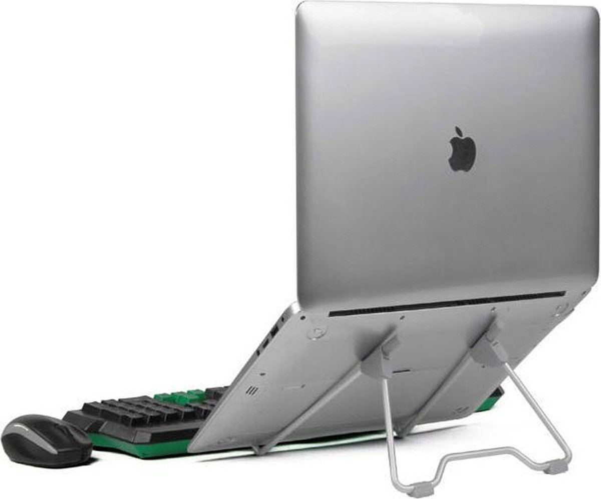 Opvouwbare Draagbare Aluminium Laptop Stand - Verstelbare Kijkhoek/Hoogte - Ondersteuning 10-17 inch - Notebook - Merkloos