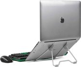 Universele Verstelbare & Opvouwbare Laptop Standaard Aluminium Stand - Zilver - Minimale schermafmeting: 10 - Maximale schermformaat: 17