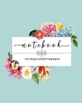 Notebook College Ruled Line Paper