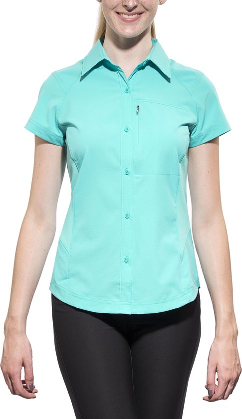 Columbia Silver Ridge blouse korte mouw Dames turquoise Maat XL | bol.com