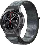 Nylon Bandje - Khaki - Geschikt voor Samsung Galaxy Watch (46mm) - Gear S3 - Bandbreedte 22mm