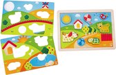 Hape Pepe & Friends 3-1 puzzel