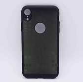 Voor IPhone XR – hoes, cover – TPU – metaal gaas look – zwart