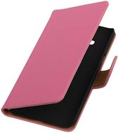 Mobieletelefoonhoesje.nl - Effen Bookstyle Hoesje Voor Samsung Galaxy J3 / J3 2016 Roze