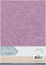 Card Deco Essentials Glitter Paper Pink