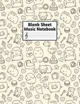 Blank Sheet Music Notebook