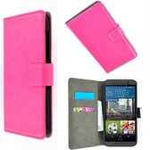 HTC One M8s Wallet Bookcase hoesje Roze