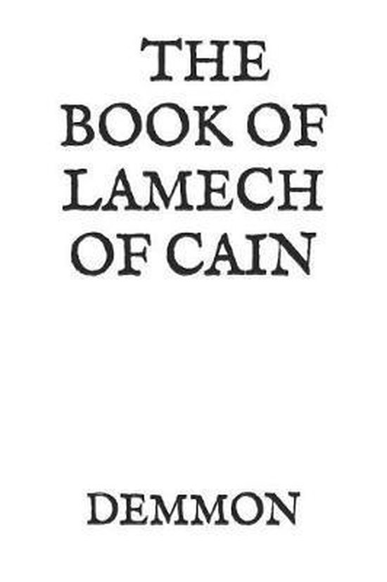 The Book of Lamech of Cain - cover
