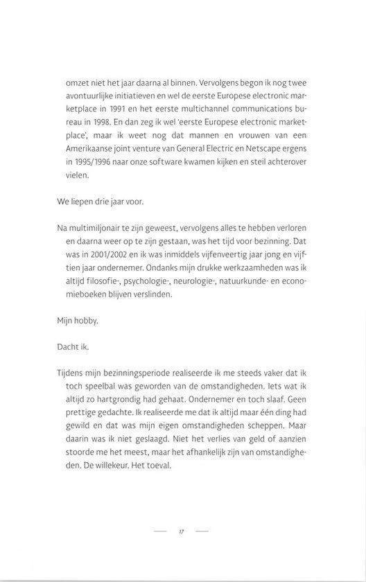 Tekstpagina met nadruk op ondernemerschap, economie en persoonlijke reflectie.
