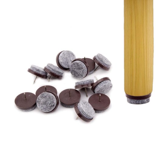 24 stuks stoelpootdoppen met vilten pads, U-vormige stoelpootbeschermers, ruisonderdrukkend, antislip voor vrijdragende stoelen, schommelstoelen en metaal (zwart, 14 mm