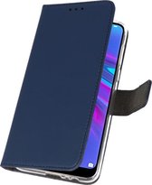 Wallet Cases Hoesje voor Huawei Y6 (2019) Navy