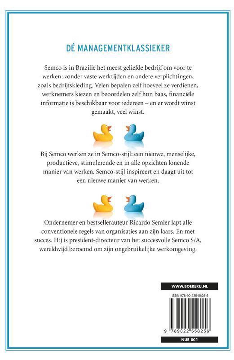 Semco-stijl - back cover