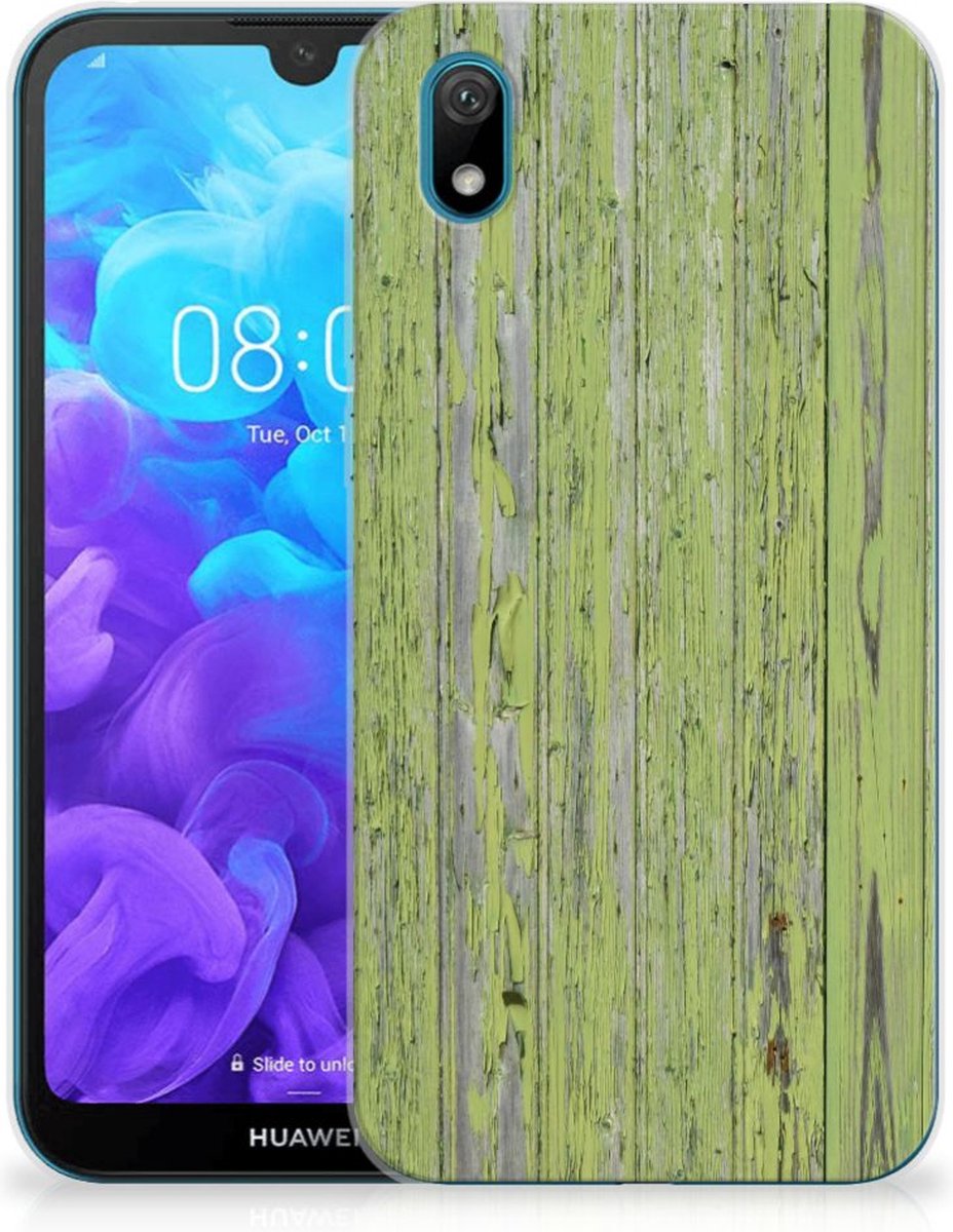 Huawei Y5 (2019) Bumper Hoesje Green Wood