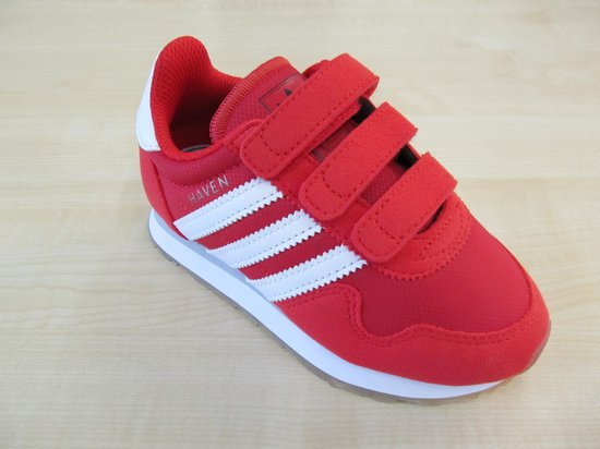 Adidas haven cf c rood wit by9484, maat 30 | bol.com
