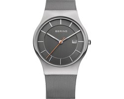 BERING 11938-007 - Horloge - Staal - Grijs - 38 mm