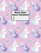 Blank Sheet Music Notebook