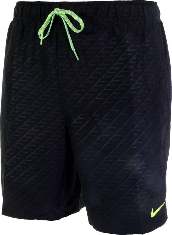 Nike Core Emboss 7" Volley Zwembroek - Maat XL - Mannen - zwart | bol.com