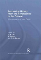 Routledge New Works in Accounting History- Accounting History from the Renaissance to the Present