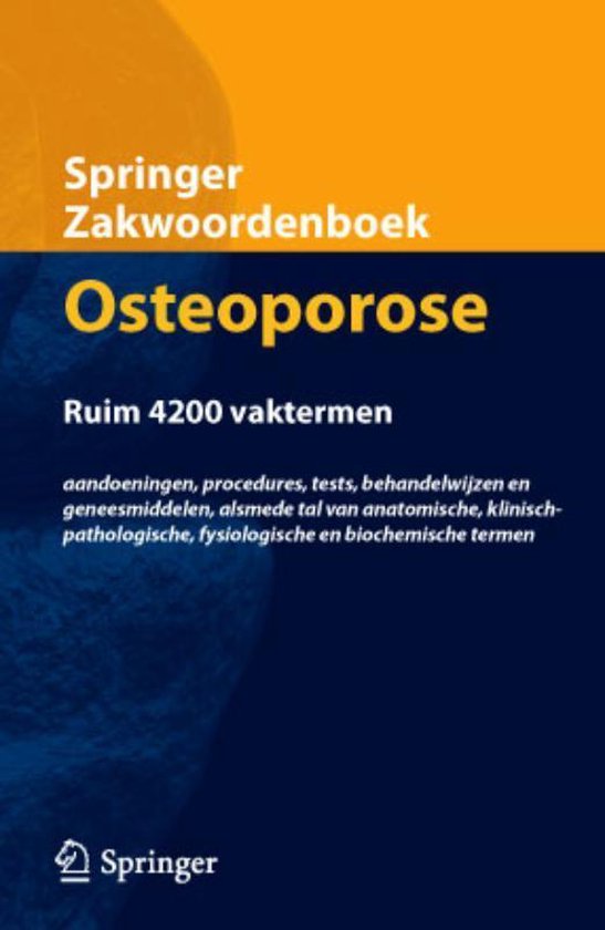Springer Zakwoordenboek Osteoporose - none | Northernlights300.org